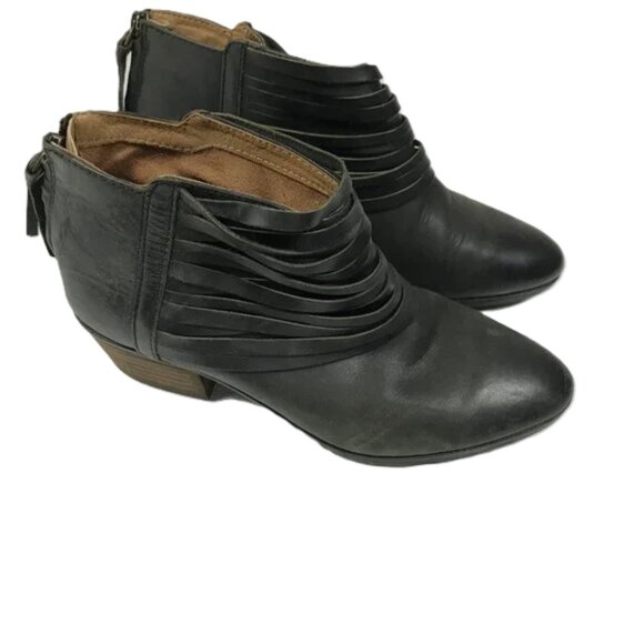 Clarks Leather Ankle Boots Black Size 5 - Picture 2 of 10